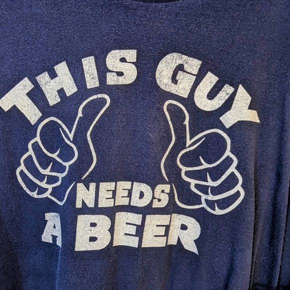 T Shirts funny joke this Guy Needs a Beer 2XL buy me a - Picture 1 of 1